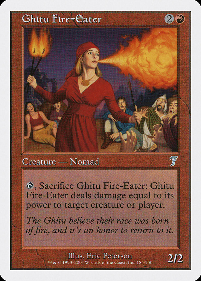 Ghitu Fire-Eater [Seventh Edition] | Dumpster Cat Games