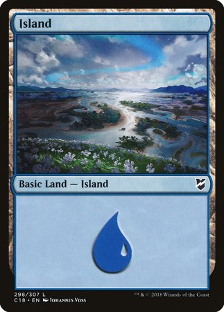 Island (298) [Commander 2018] | Dumpster Cat Games