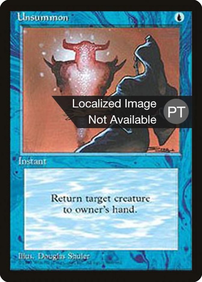 Unsummon [Fourth Edition (Foreign Black Border)] | Dumpster Cat Games
