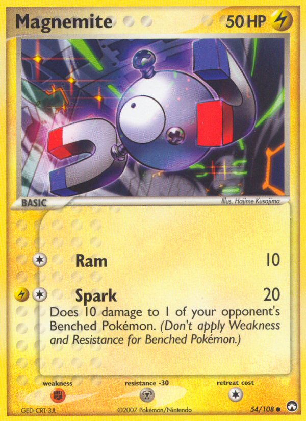 Magnemite (54/108) [EX: Power Keepers] | Dumpster Cat Games