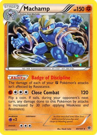 Machamp (49/101) (Cosmos Holo) [Black & White: Plasma Blast] | Dumpster Cat Games