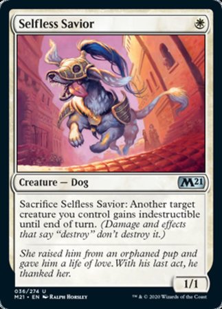 Selfless Savior [Core Set 2021] | Dumpster Cat Games