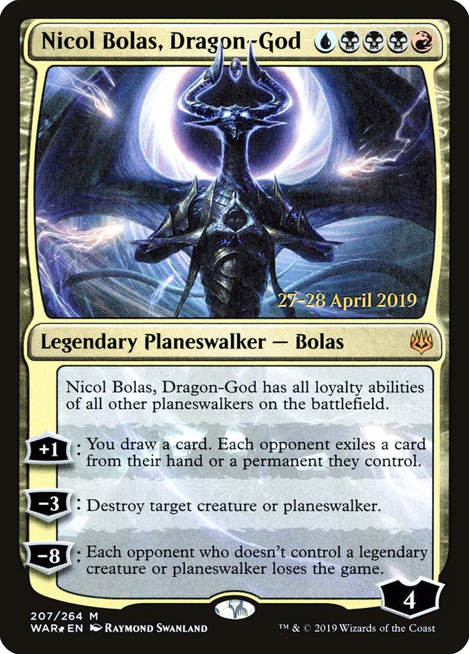 Nicol Bolas, Dragon-God  [War of the Spark Prerelease Promos] | Dumpster Cat Games