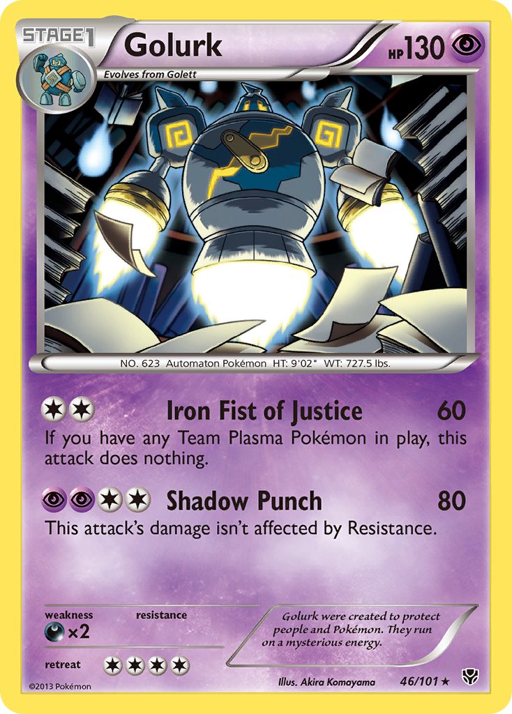 Golurk (46/101) (Theme Deck Exclusive) [Black & White: Plasma Blast] | Dumpster Cat Games