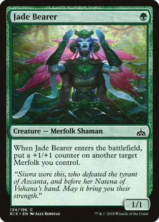 Jade Bearer [Rivals of Ixalan] | Dumpster Cat Games