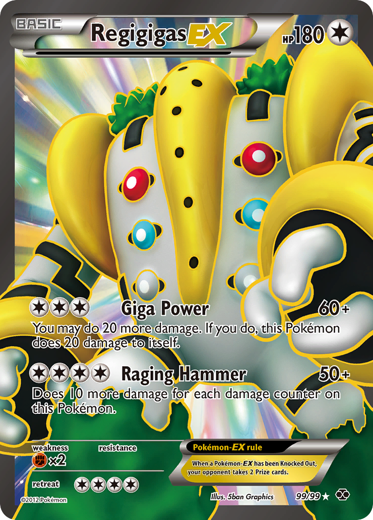 Regigigas EX (99/99) [Black & White: Next Destinies] | Dumpster Cat Games