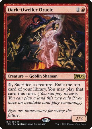 Dark-Dweller Oracle [Core Set 2019] | Dumpster Cat Games