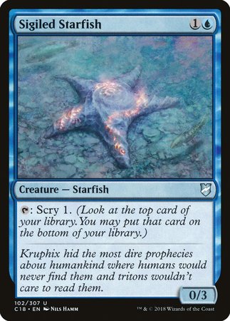 Sigiled Starfish [Commander 2018] | Dumpster Cat Games