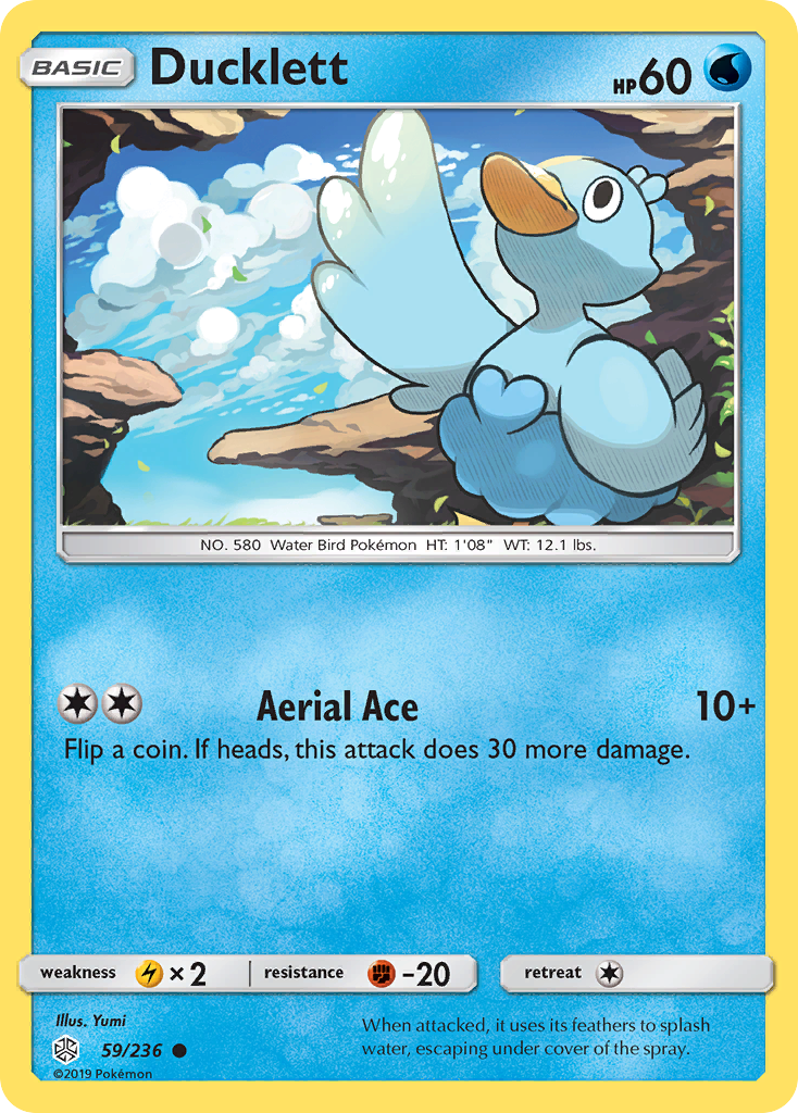 Ducklett (59/236) [Sun & Moon: Cosmic Eclipse] | Dumpster Cat Games
