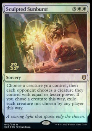 Sculpted Sunburst [Commander Legends: Battle for Baldur's Gate Prerelease Promos] | Dumpster Cat Games