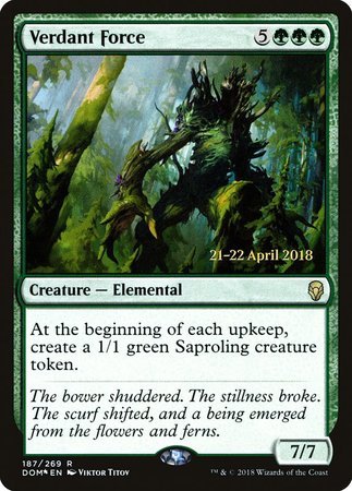 Verdant Force [Dominaria Promos] | Dumpster Cat Games