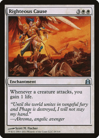 Righteous Cause [Commander 2011] | Dumpster Cat Games