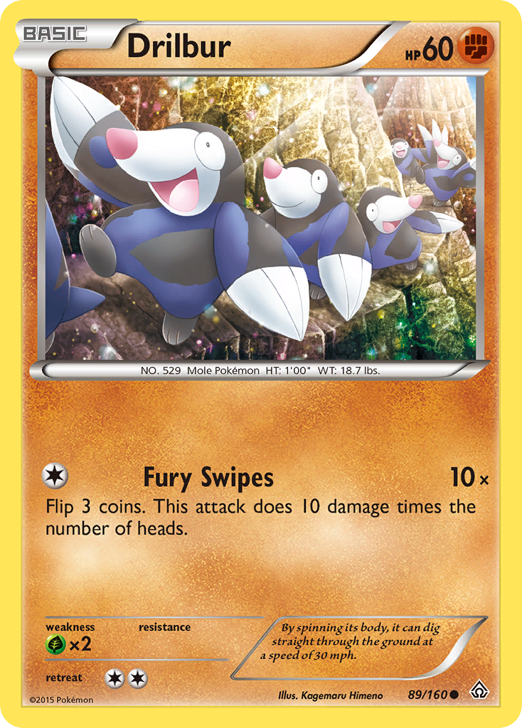 Drilbur (89/160) [XY: Primal Clash] | Dumpster Cat Games