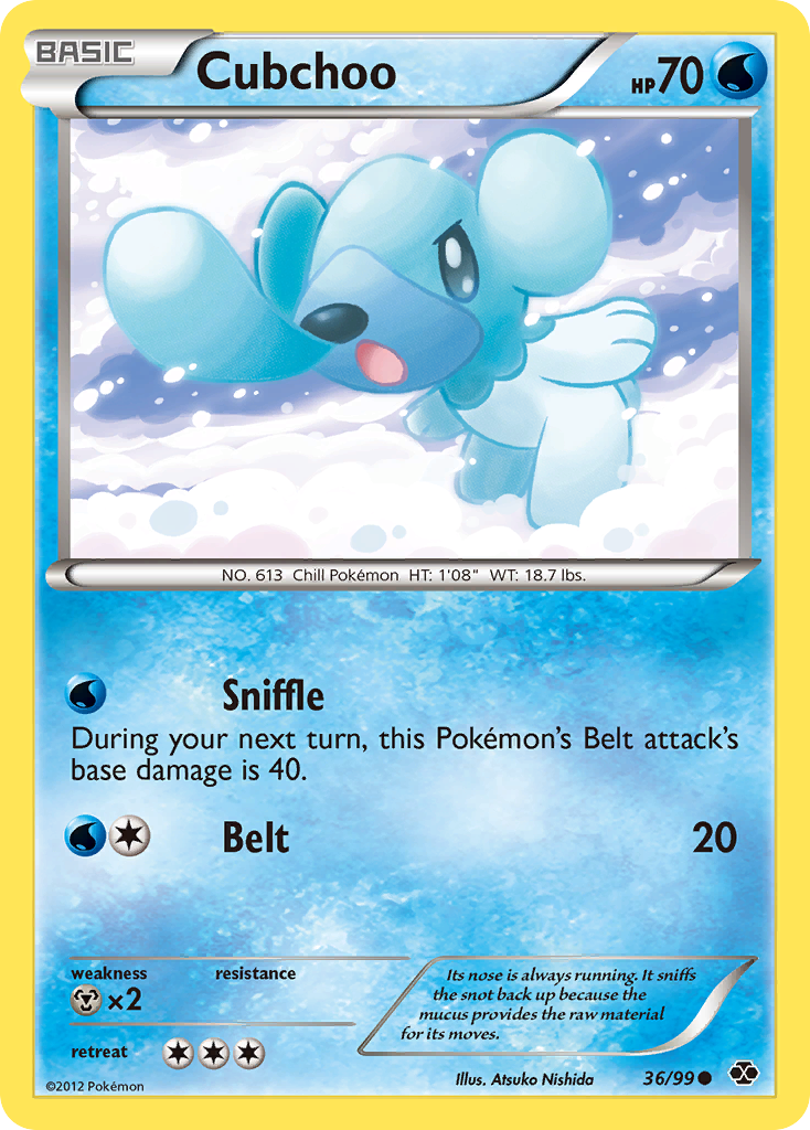 Cubchoo (36/99) [Black & White: Next Destinies] | Dumpster Cat Games