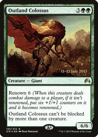Outland Colossus [Magic Origins Promos] | Dumpster Cat Games