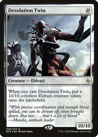 Desolation Twin [Battle for Zendikar Promos] | Dumpster Cat Games