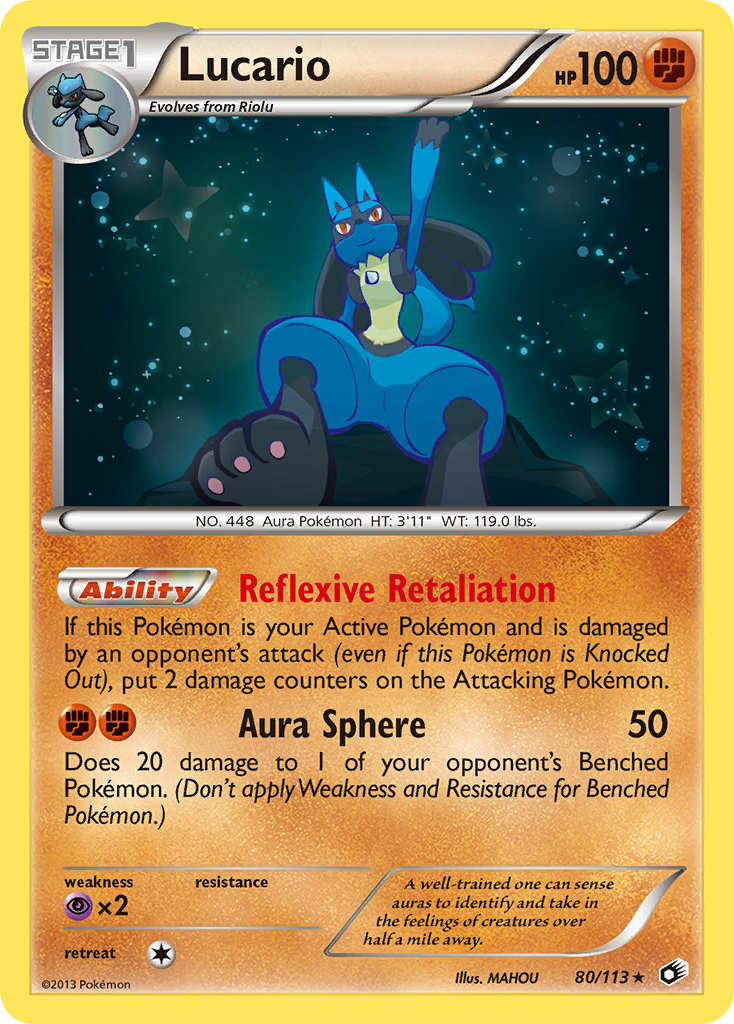 Lucario (80/113) [Black & White: Legendary Treasures] | Dumpster Cat Games