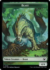 Thopter // Beast Double-Sided Token [March of the Machine Commander Tokens] | Dumpster Cat Games