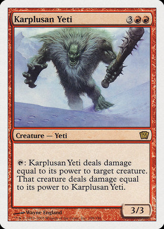 Karplusan Yeti [Ninth Edition] | Dumpster Cat Games