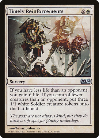 Timely Reinforcements [Magic 2012] | Dumpster Cat Games
