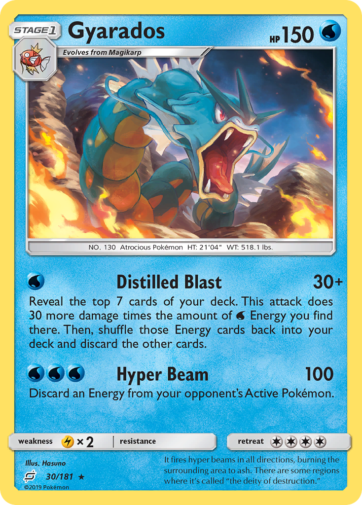 Gyarados (30/181) [Sun & Moon: Team Up] | Dumpster Cat Games