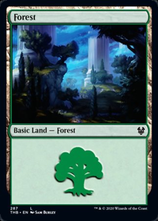 Forest (287) [Theros Beyond Death] | Dumpster Cat Games
