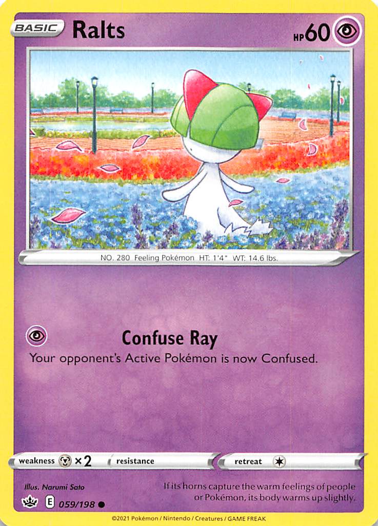 Ralts (059/198) [Sword & Shield: Chilling Reign] | Dumpster Cat Games