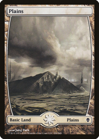 Plains (231) - Full Art [Zendikar] | Dumpster Cat Games