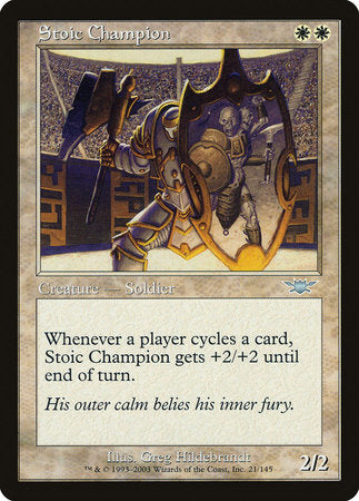 Stoic Champion [Legions] | Dumpster Cat Games