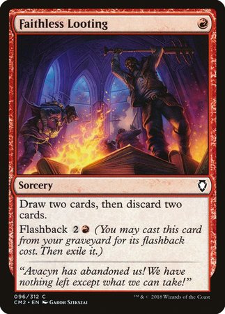 Faithless Looting [Commander Anthology Volume II] | Dumpster Cat Games