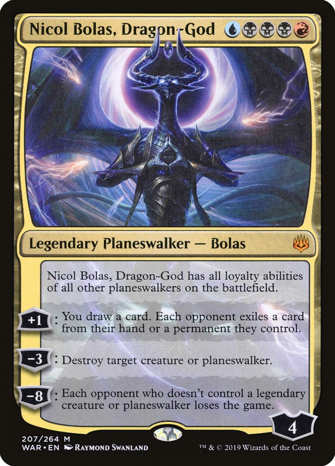 Nicol Bolas, Dragon-God [War of the Spark] | Dumpster Cat Games