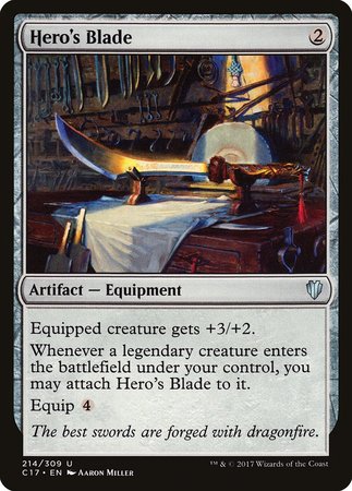 Hero's Blade [Commander 2017] | Dumpster Cat Games