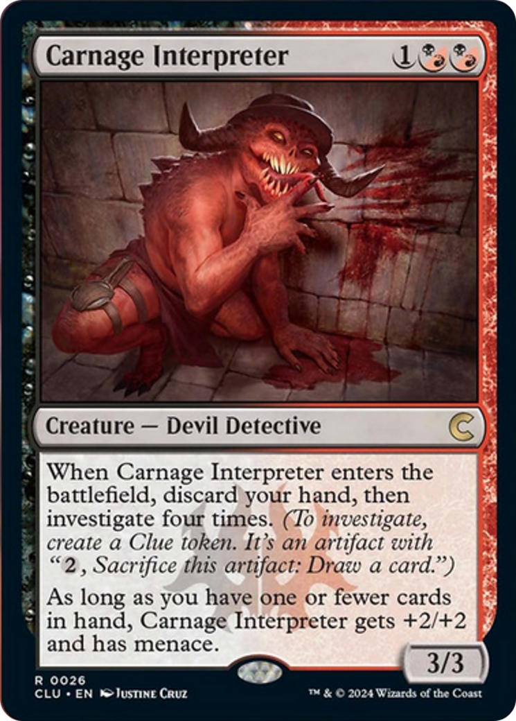 Carnage Interpreter [Ravnica: Clue Edition] | Dumpster Cat Games