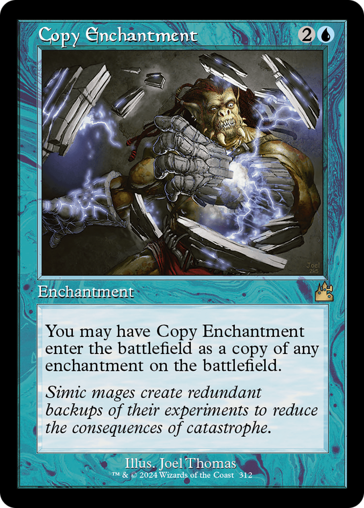 Copy Enchantment (Retro Frame) [Ravnica Remastered] | Dumpster Cat Games