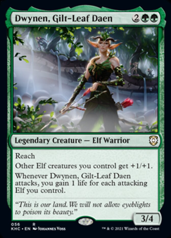 Dwynen, Gilt-Leaf Daen [Kaldheim Commander] | Dumpster Cat Games