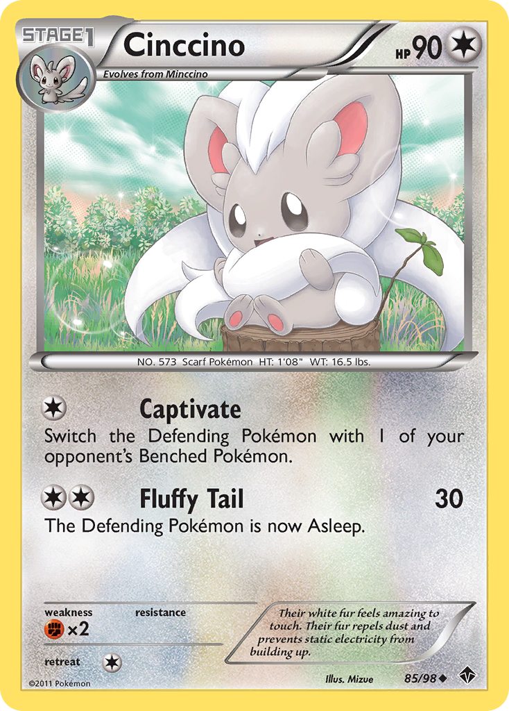 Cinccino (85/98) [Black & White: Emerging Powers] | Dumpster Cat Games