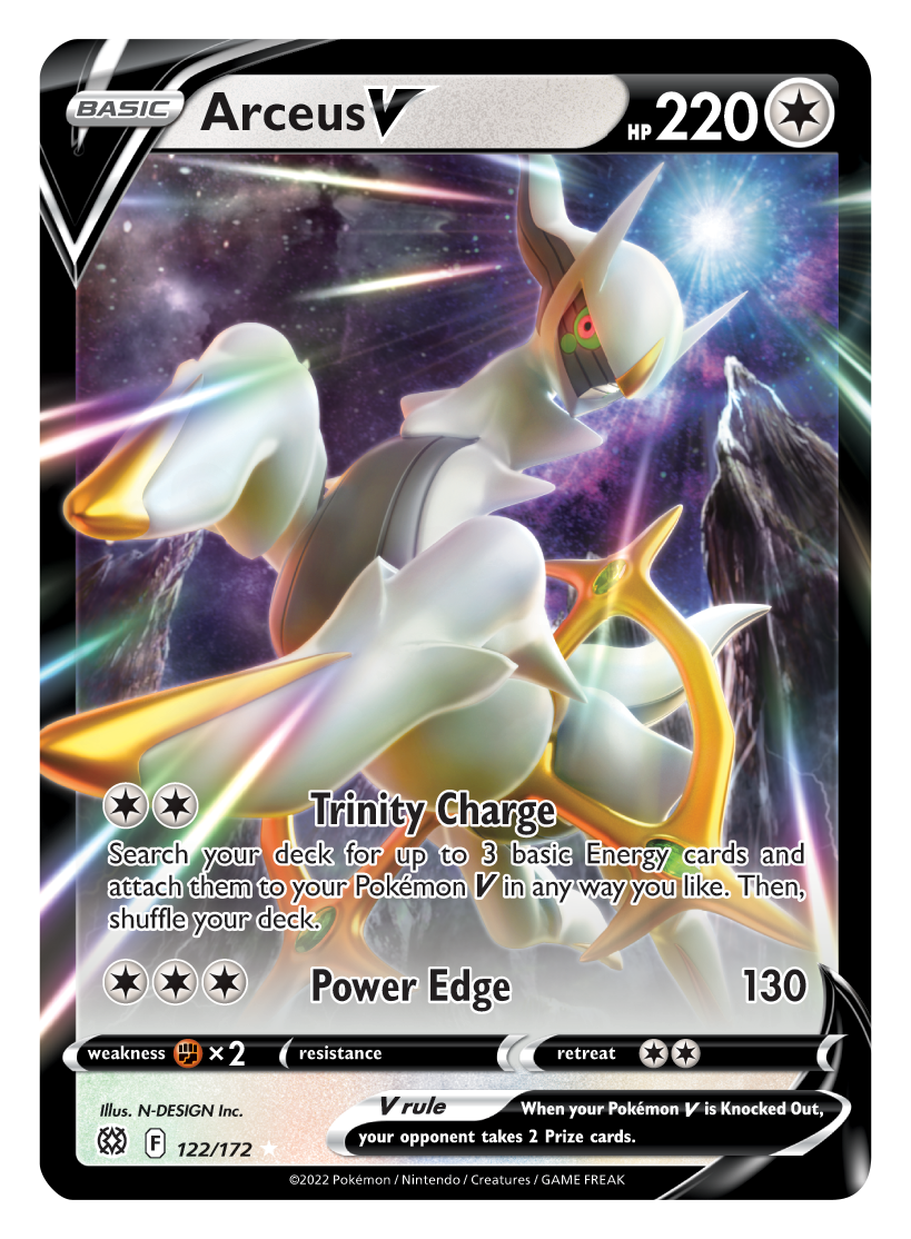 Arceus V (122/172) [Sword & Shield: Brilliant Stars] | Dumpster Cat Games