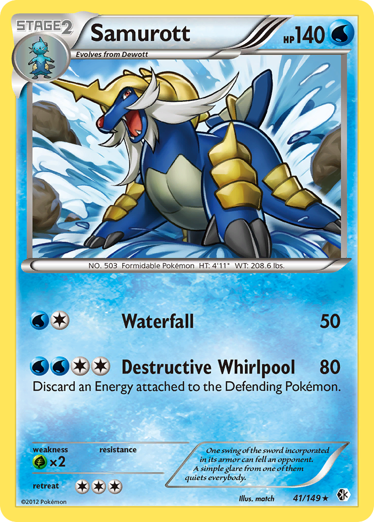 Samurott (41/149) [Black & White: Boundaries Crossed] | Dumpster Cat Games