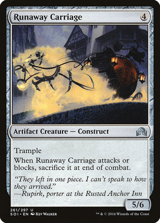 Runaway Carriage [Shadows over Innistrad] | Dumpster Cat Games