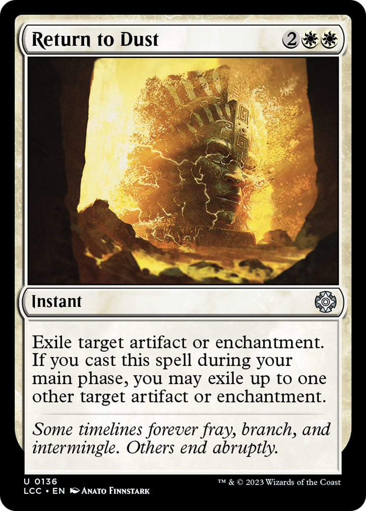 Return to Dust [The Lost Caverns of Ixalan Commander] | Dumpster Cat Games