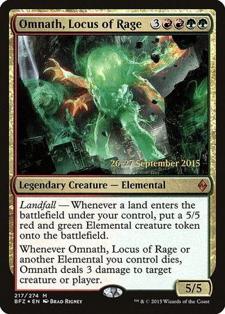 Omnath, Locus of Rage [Battle for Zendikar Promos] | Dumpster Cat Games