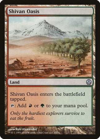Shivan Oasis [Duel Decks: Phyrexia vs. the Coalition] | Dumpster Cat Games