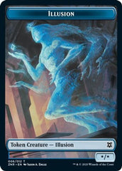 Illusion // Pegasus Double-sided Token [Challenger Decks 2021 Tokens] | Dumpster Cat Games