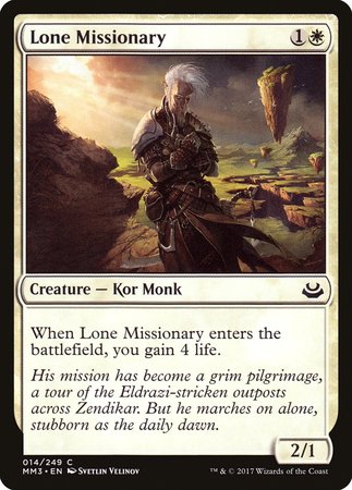 Lone Missionary [Modern Masters 2017] | Dumpster Cat Games