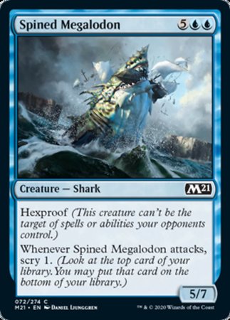 Spined Megalodon [Core Set 2021] | Dumpster Cat Games