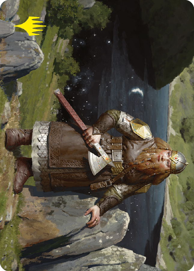 Mirrormere Guardian Art Card (Gold-Stamped Signature) [The Lord of the Rings: Tales of Middle-earth Art Series] | Dumpster Cat Games