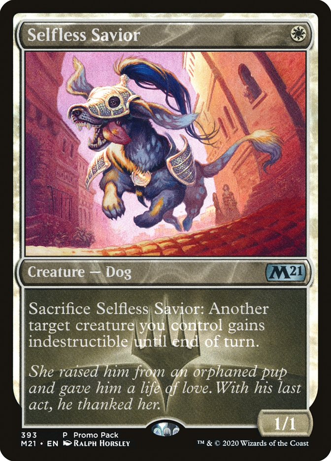 Selfless Savior (Promo Pack) [Core Set 2021 Promos] | Dumpster Cat Games