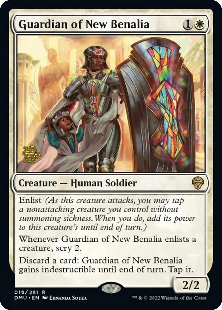 Guardian of New Benalia [Dominaria United Prerelease Promos] | Dumpster Cat Games