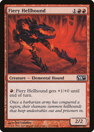 Fiery Hellhound [Magic 2010] | Dumpster Cat Games