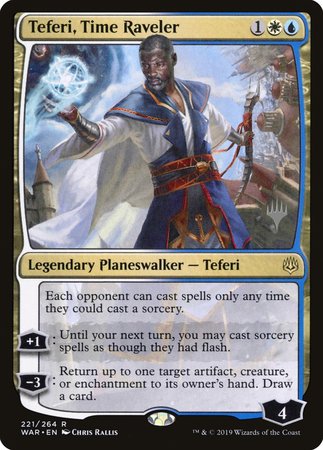 Teferi, Time Raveler [War of the Spark Promos] | Dumpster Cat Games